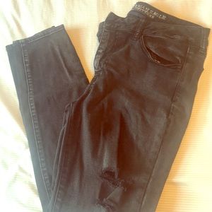 Black super super stretch American eagle jeans